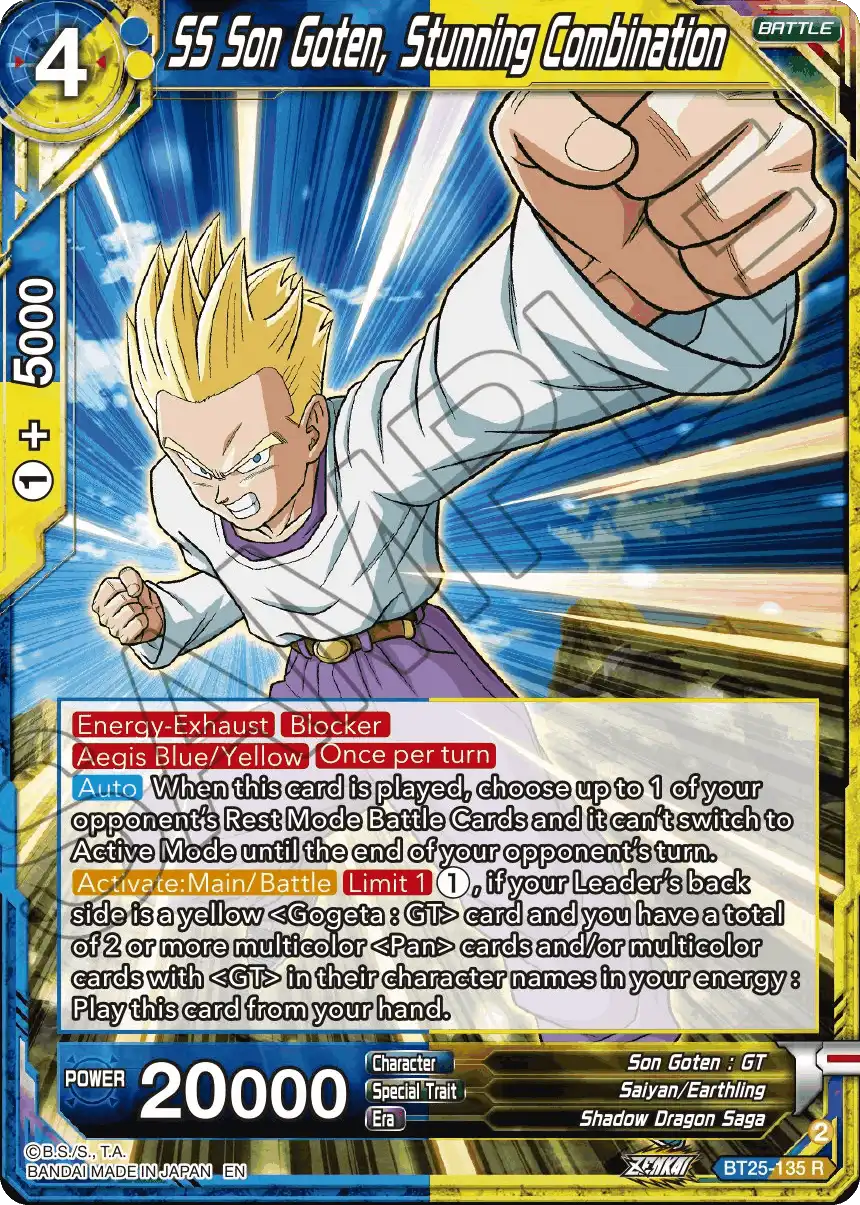 SS Son Goten, Stunning Combination