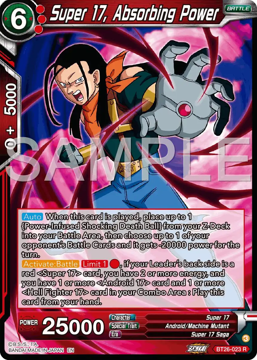 Super 17, Absorbing Power