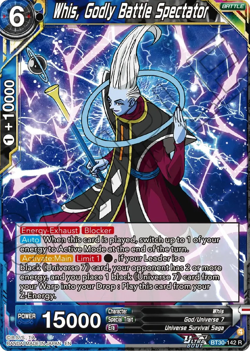 Whis, Godly Battle Spectator