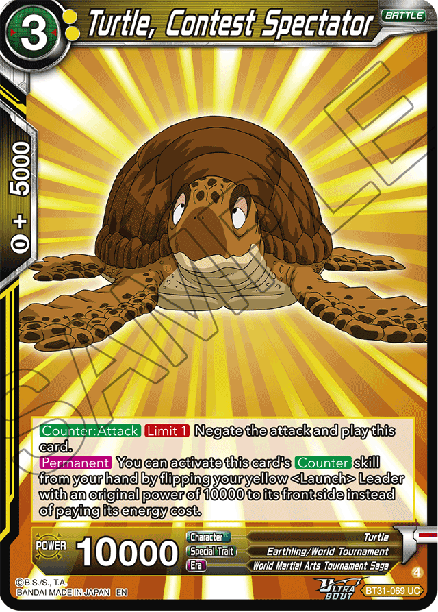 Turtle, Contest Spectator