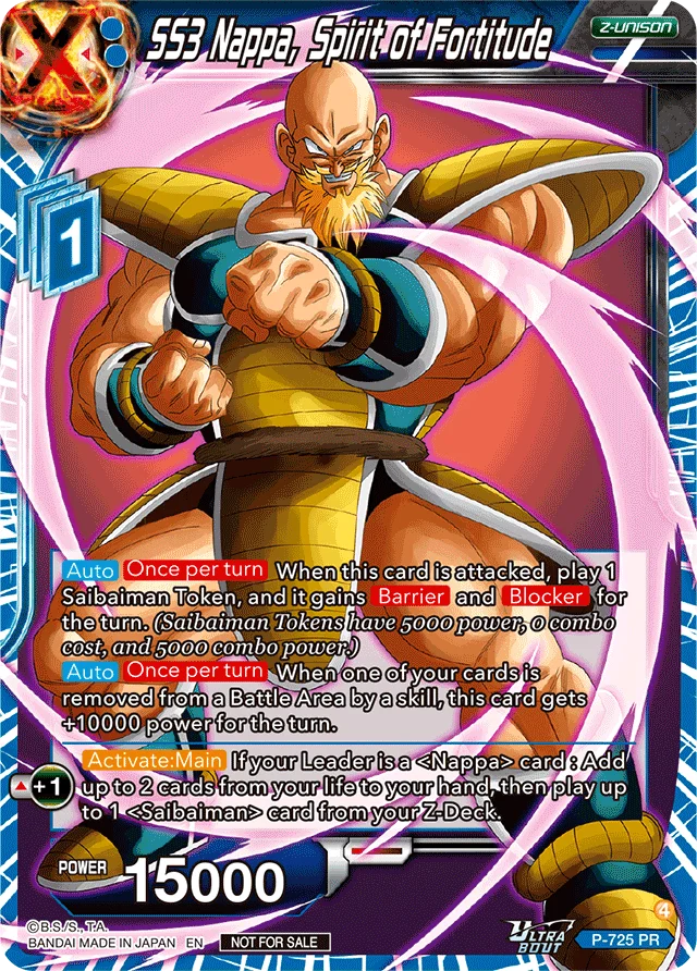 SS3 Nappa, Spirit of Fortitude