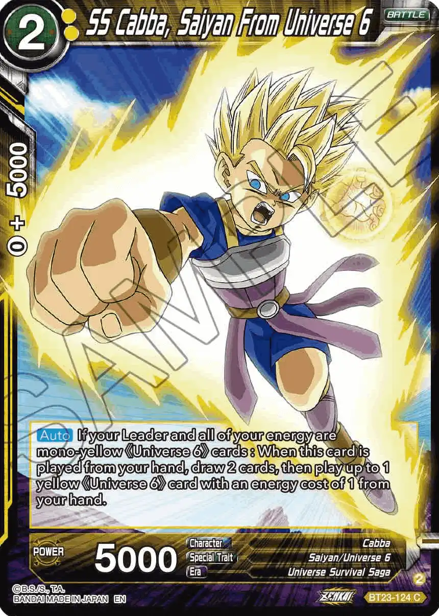 SS Cabba, Saiyan From Universe 6