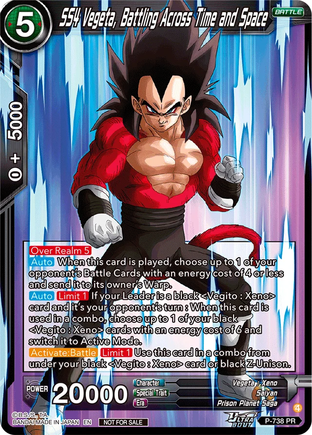 SS4 Vegeta, Battling Across Time and Space