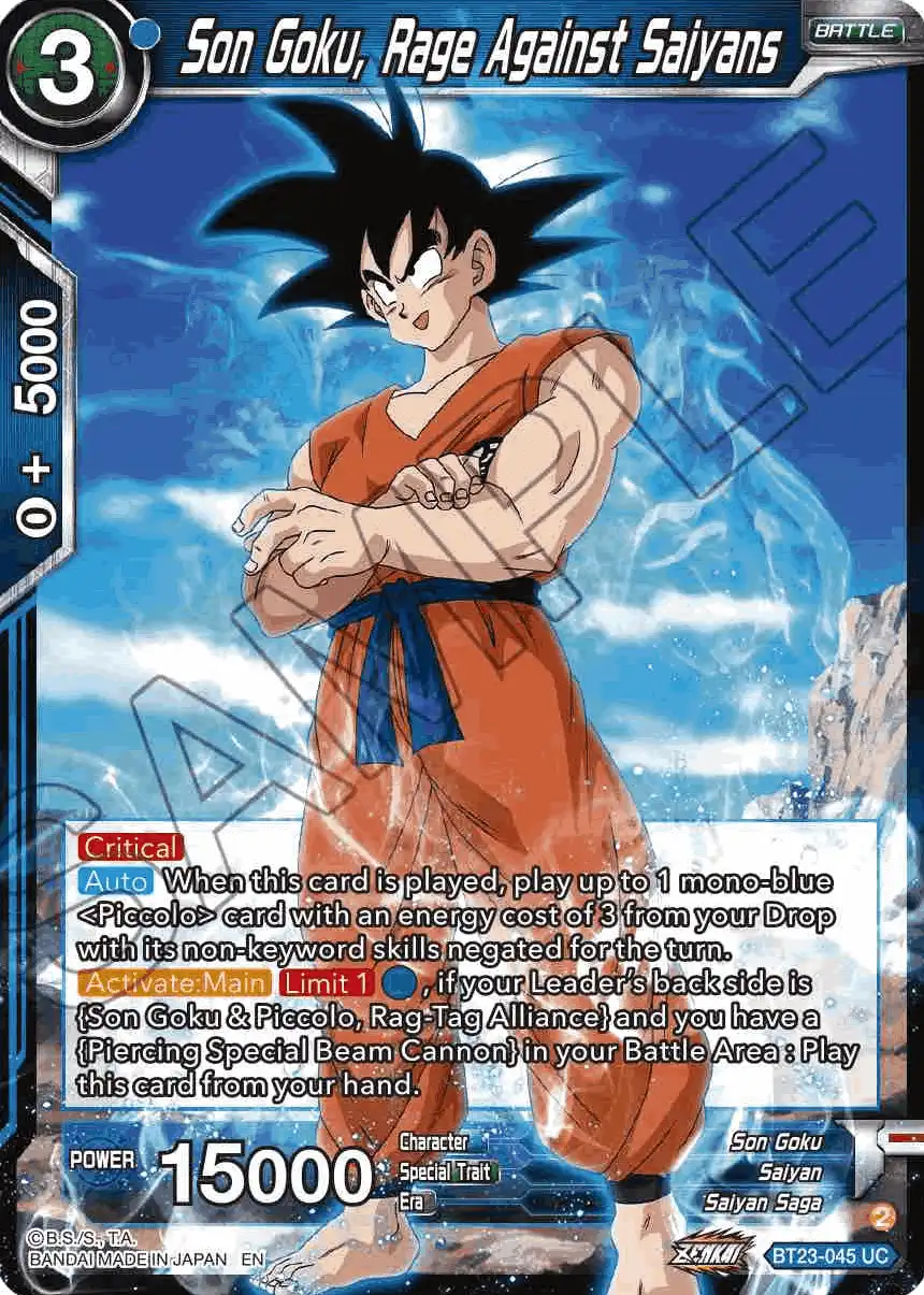 Son Goku, Rage Against Saiyan