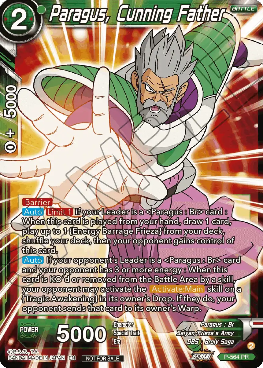 Paragus, Cunning Father