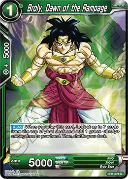 Broly, Dawn of the Rampage