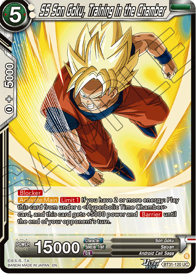 SS Son Goku, Training in the Chamber