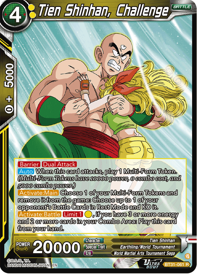 Tien Shinhan, Challenge