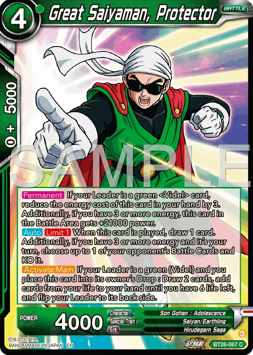 Great Saiyaman, Protector
