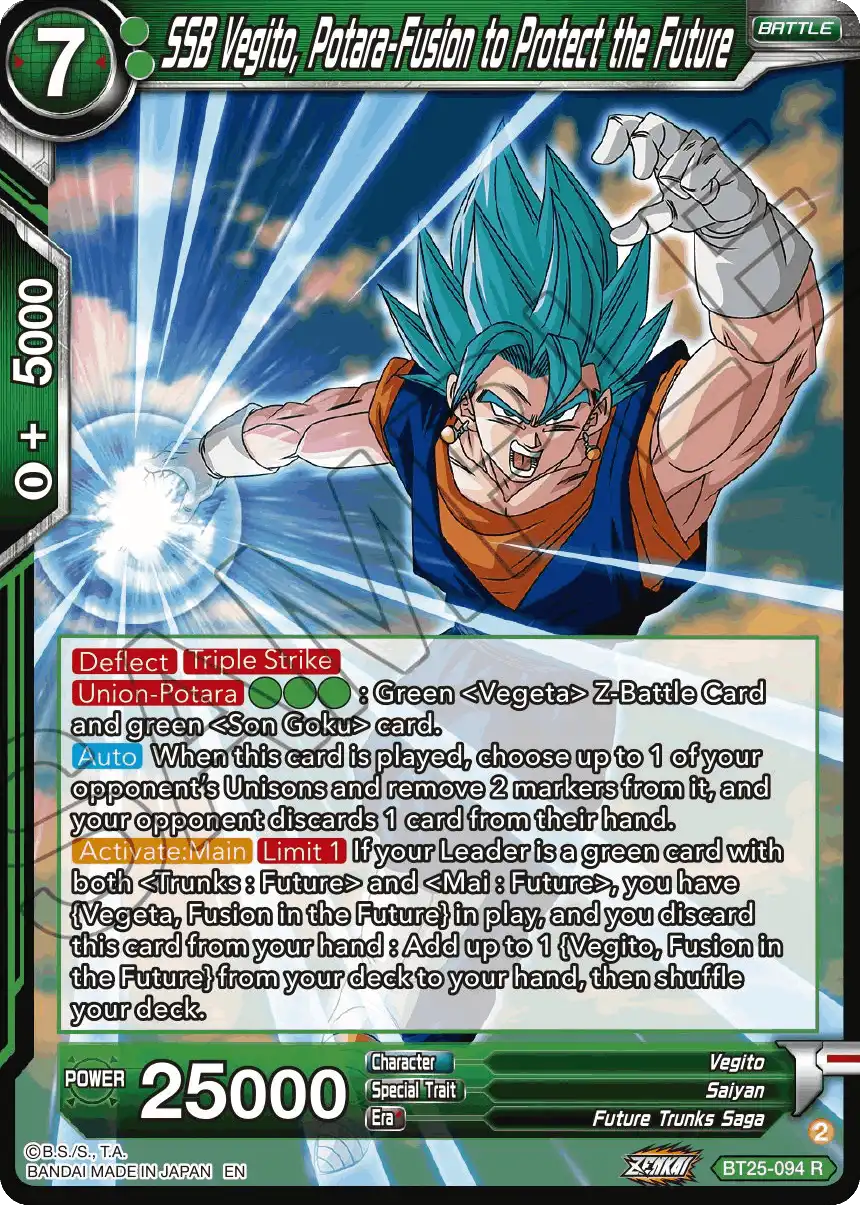 SSB Vegito, Potara-Fusion to Protect the Future