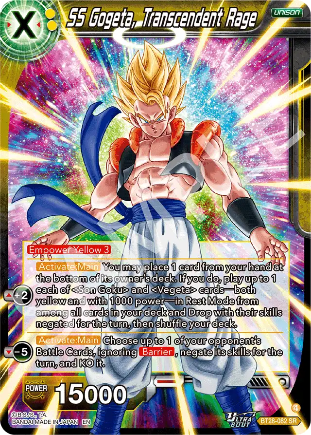 SS Gogeta, Transcendent Rage
