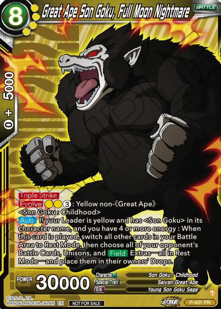 Great Ape Son Goku, Full Moon Nightmare