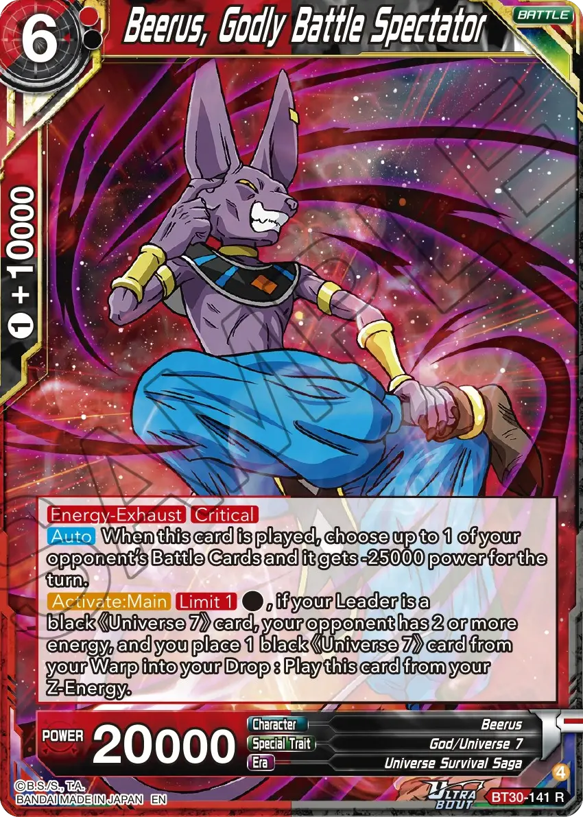 Beerus, Godly Battle Spectator