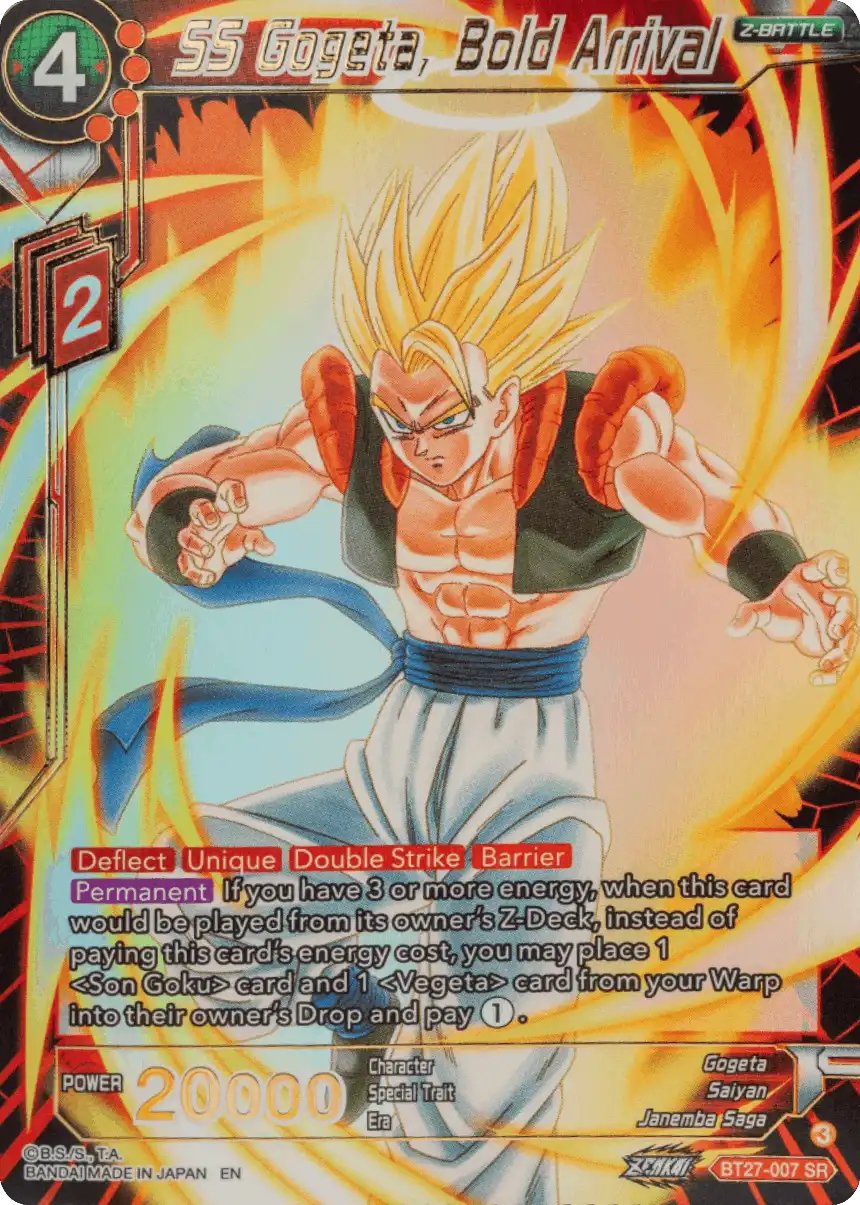SS Gogeta, Bold Arrival