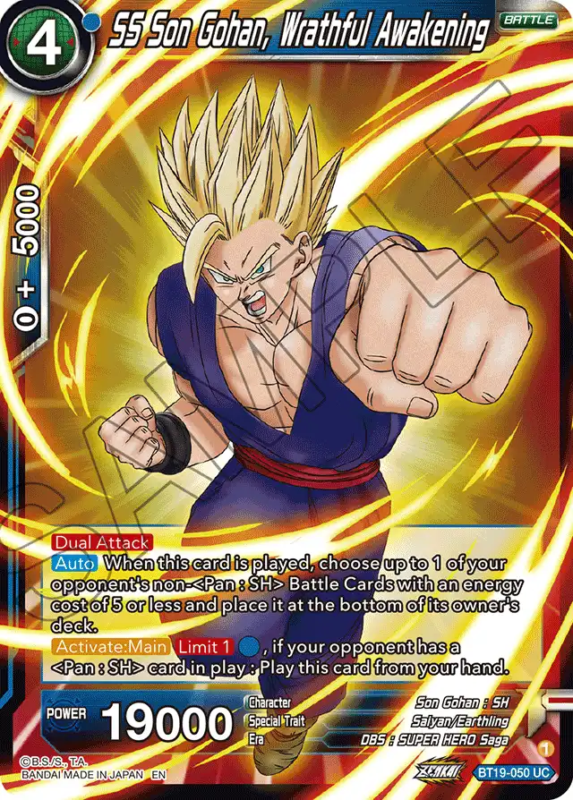 SS Son Gohan, Wrathful Awakening
