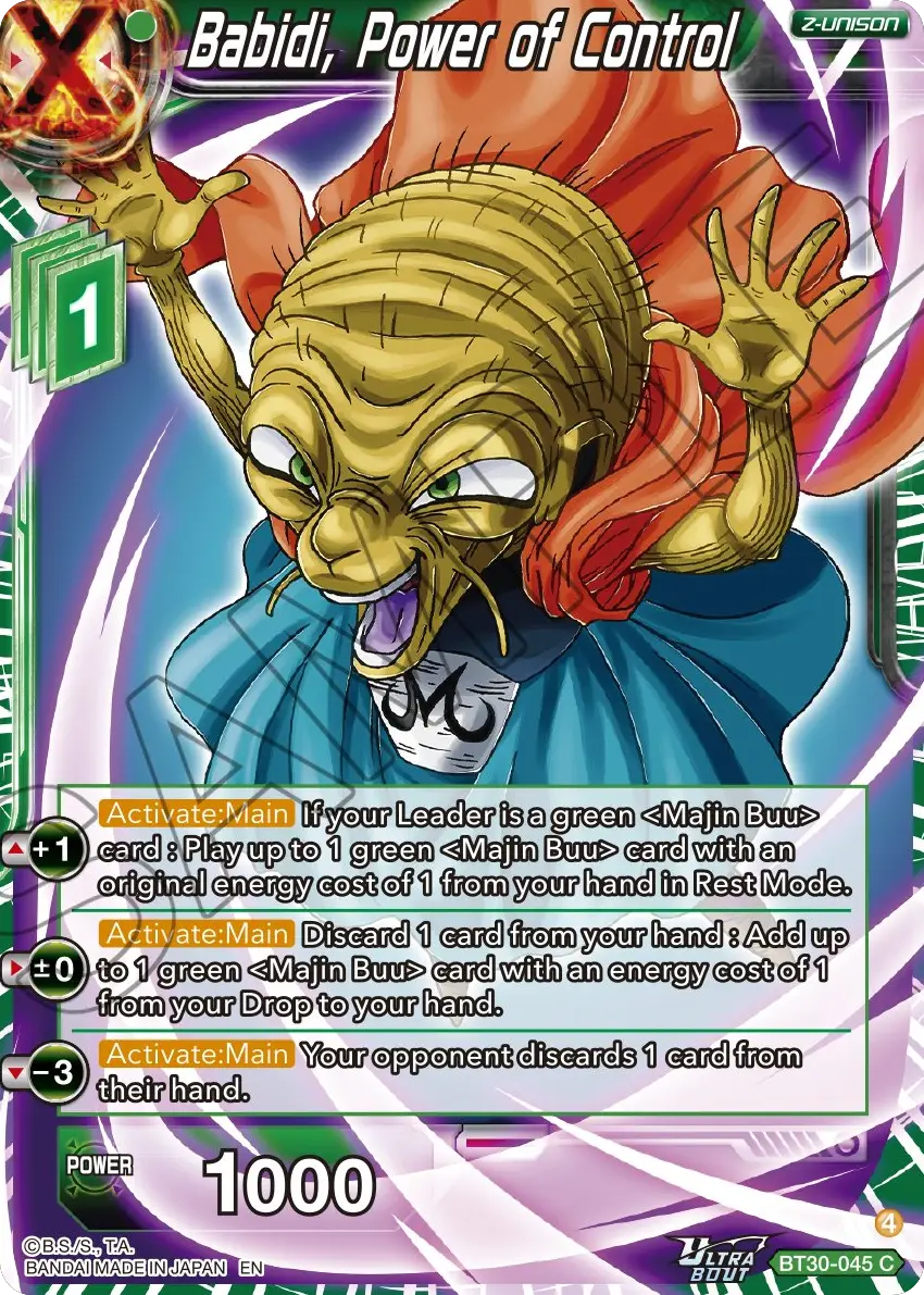 Babidi, Power of Control
