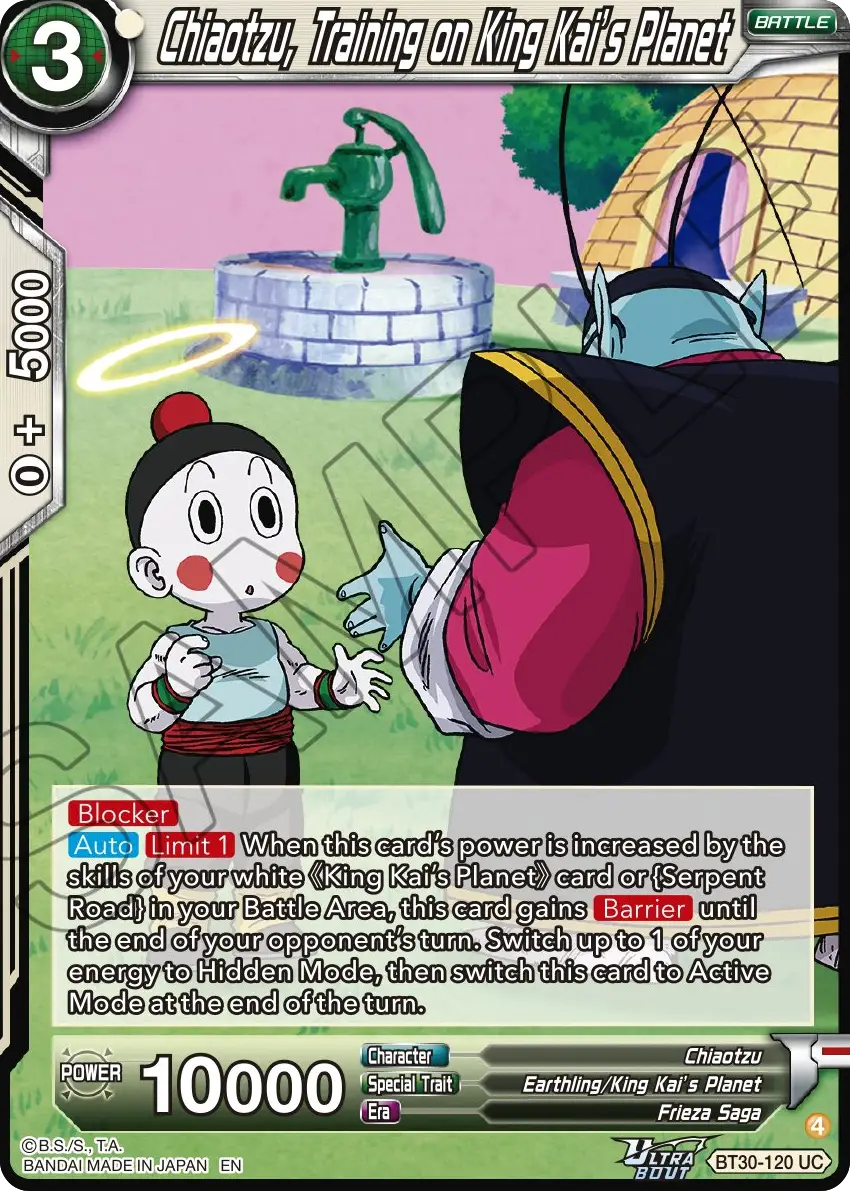 Chiaotzu, Training on King Kai's Planet