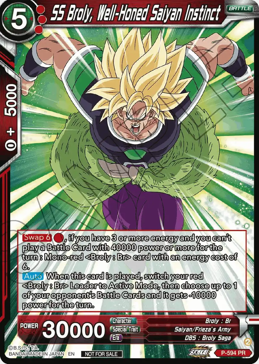 SS Broly, Well-Honed Saiyan Instict