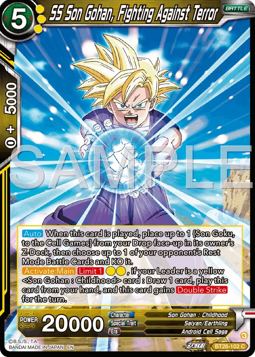 SS Son Gohan, Fighting Against Terror