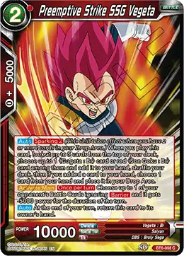 Preemptive Strike SSG Vegeta