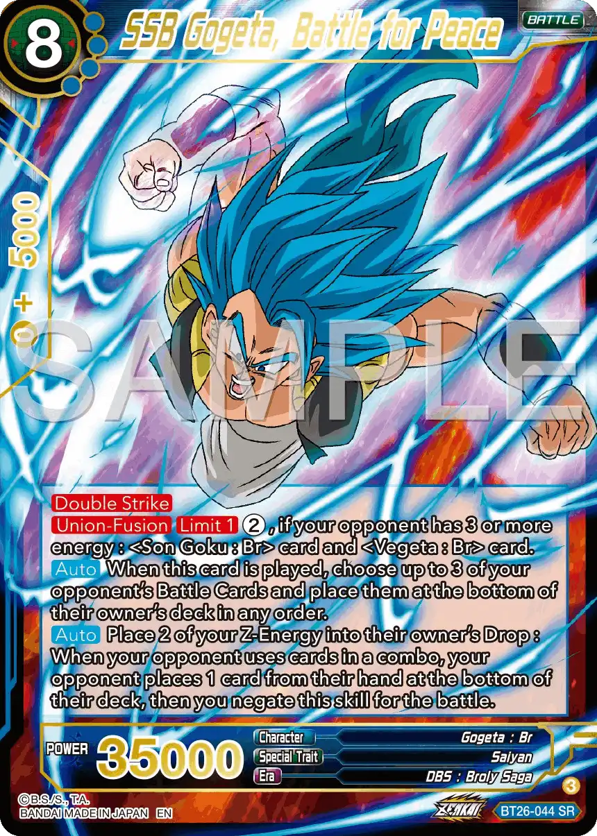 SSB Gogeta, Battle for Peace