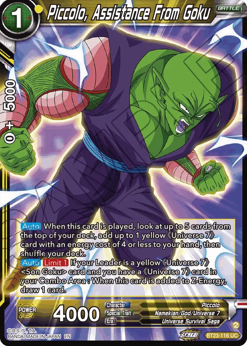 Piccolo, Assistance From Goku