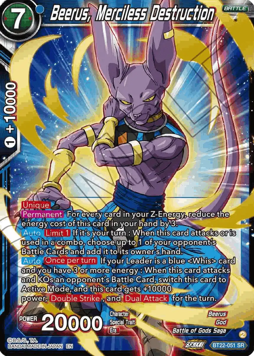 Beerus, Merciless Destruction