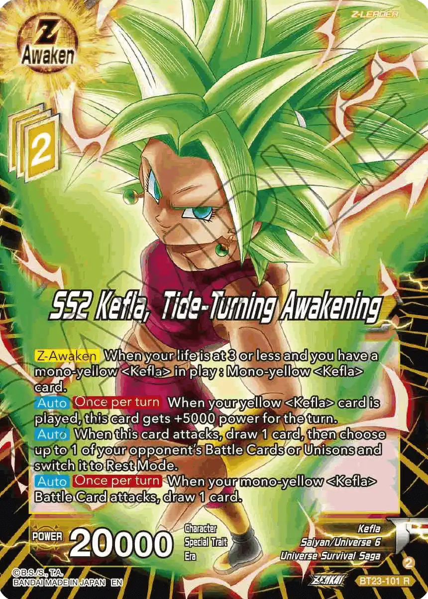 SS2 Kelfa, Tide-Turning Awakening
