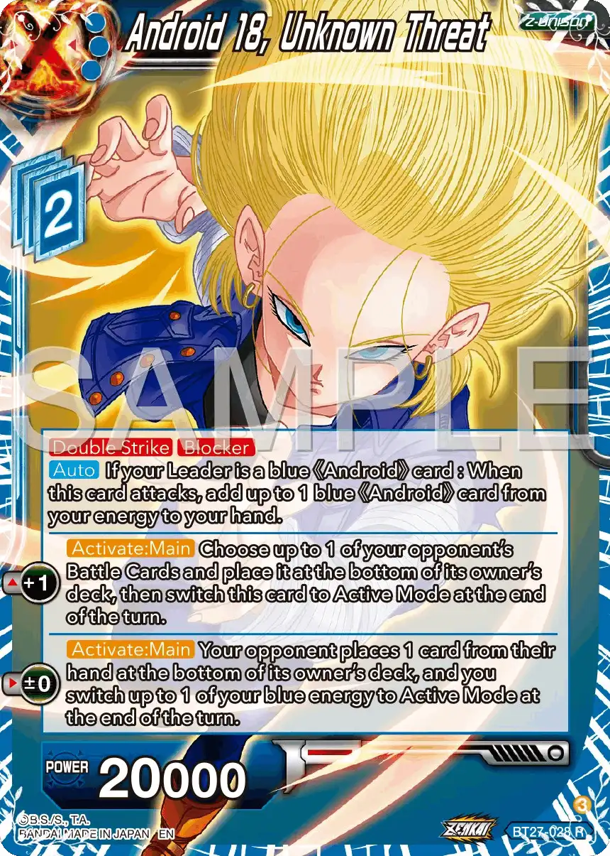 Android 18, Unknown Threat
