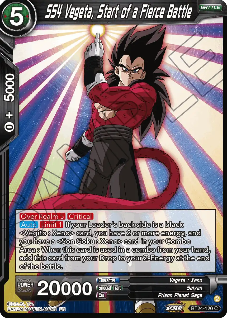 SS4 Vegeta, Start of a Fierce Battle