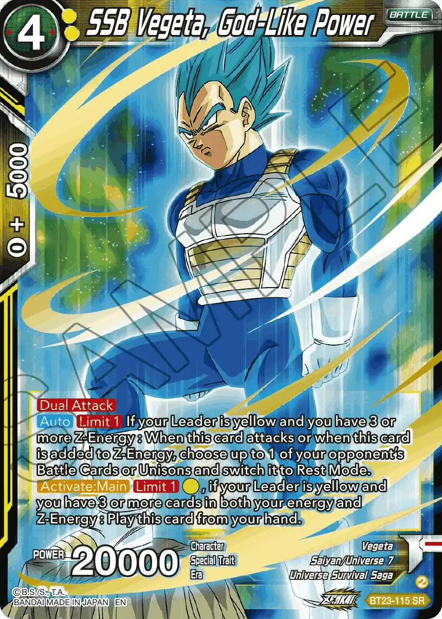 SSB Vegeta, God-Like Power