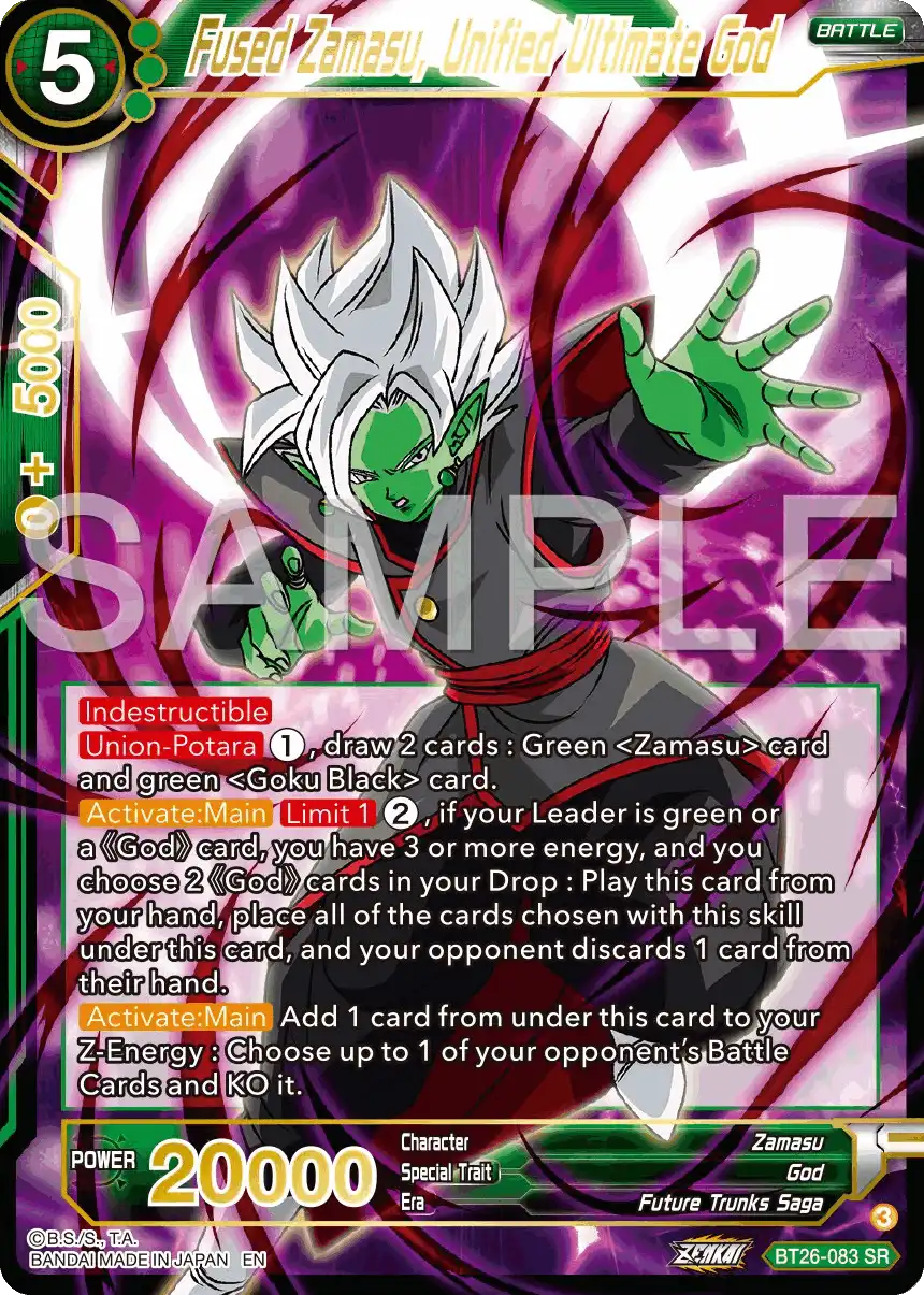 Fused Zamasu, Unified Ultimate God