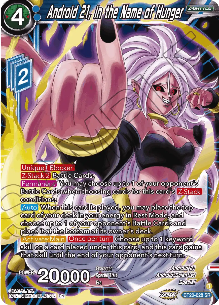 Android 21, in the Name of Hunger