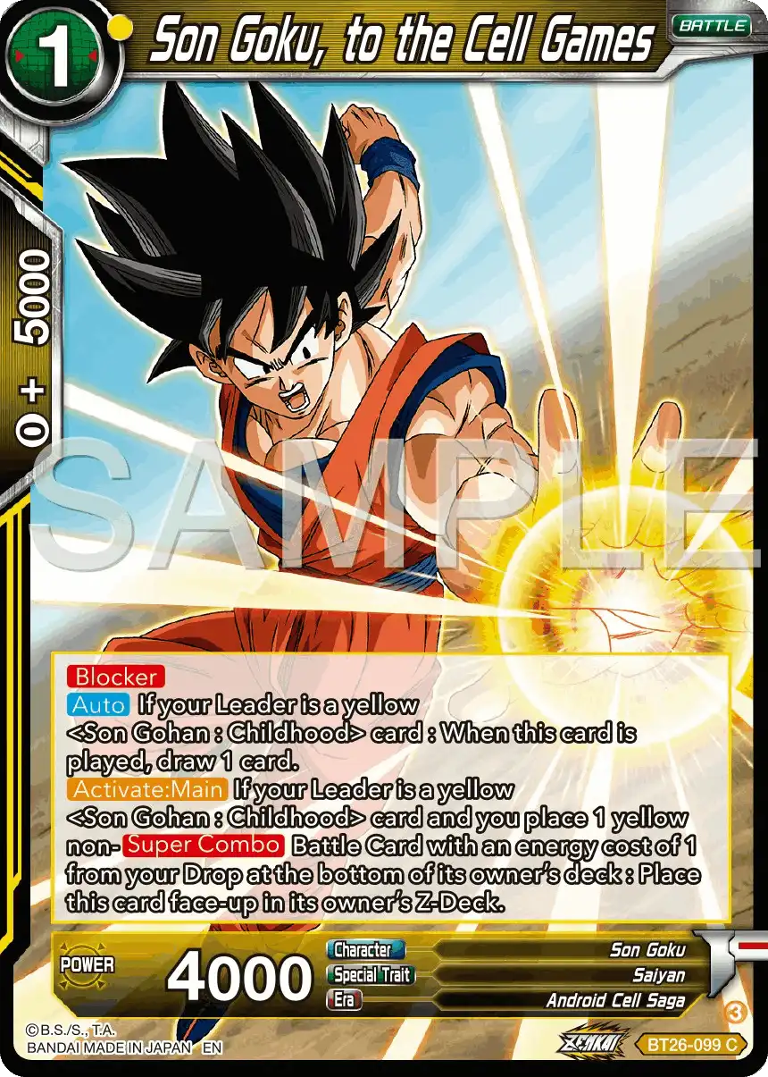 Son Goku, to the Cell Games