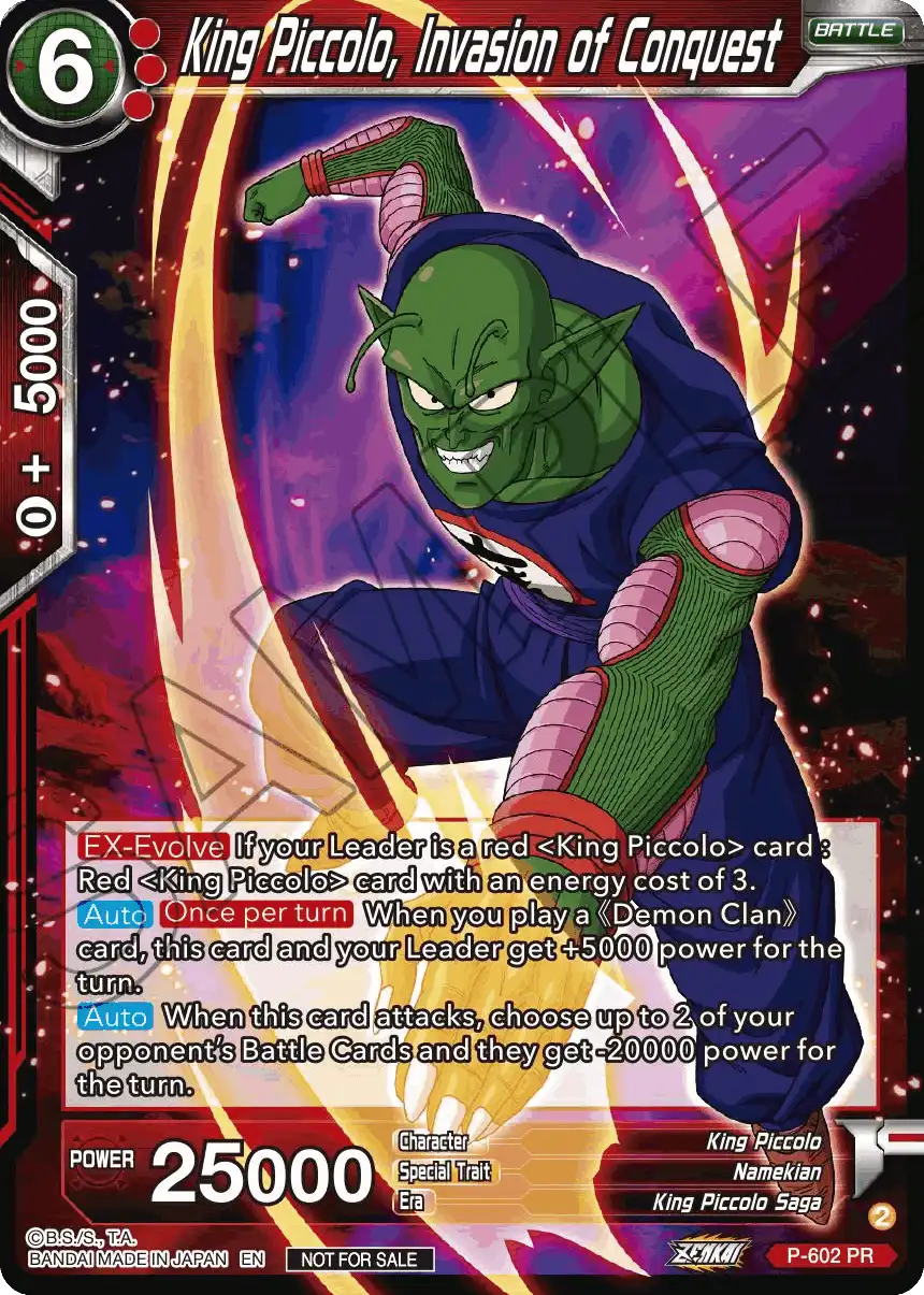 King Piccolo, Invasion of Conquest