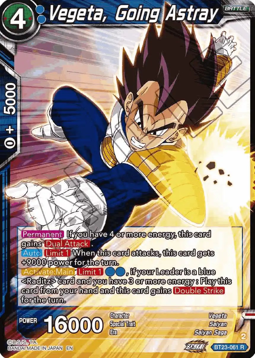 Vegeta, Going Astray