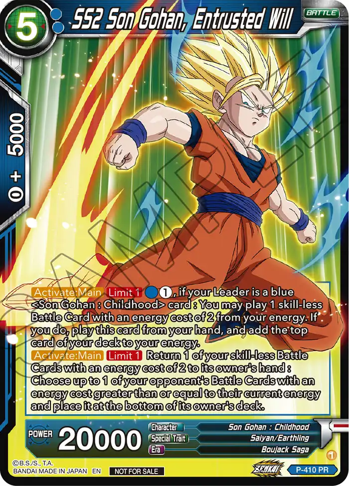 SS2 Son Gohan, Entrusted Will