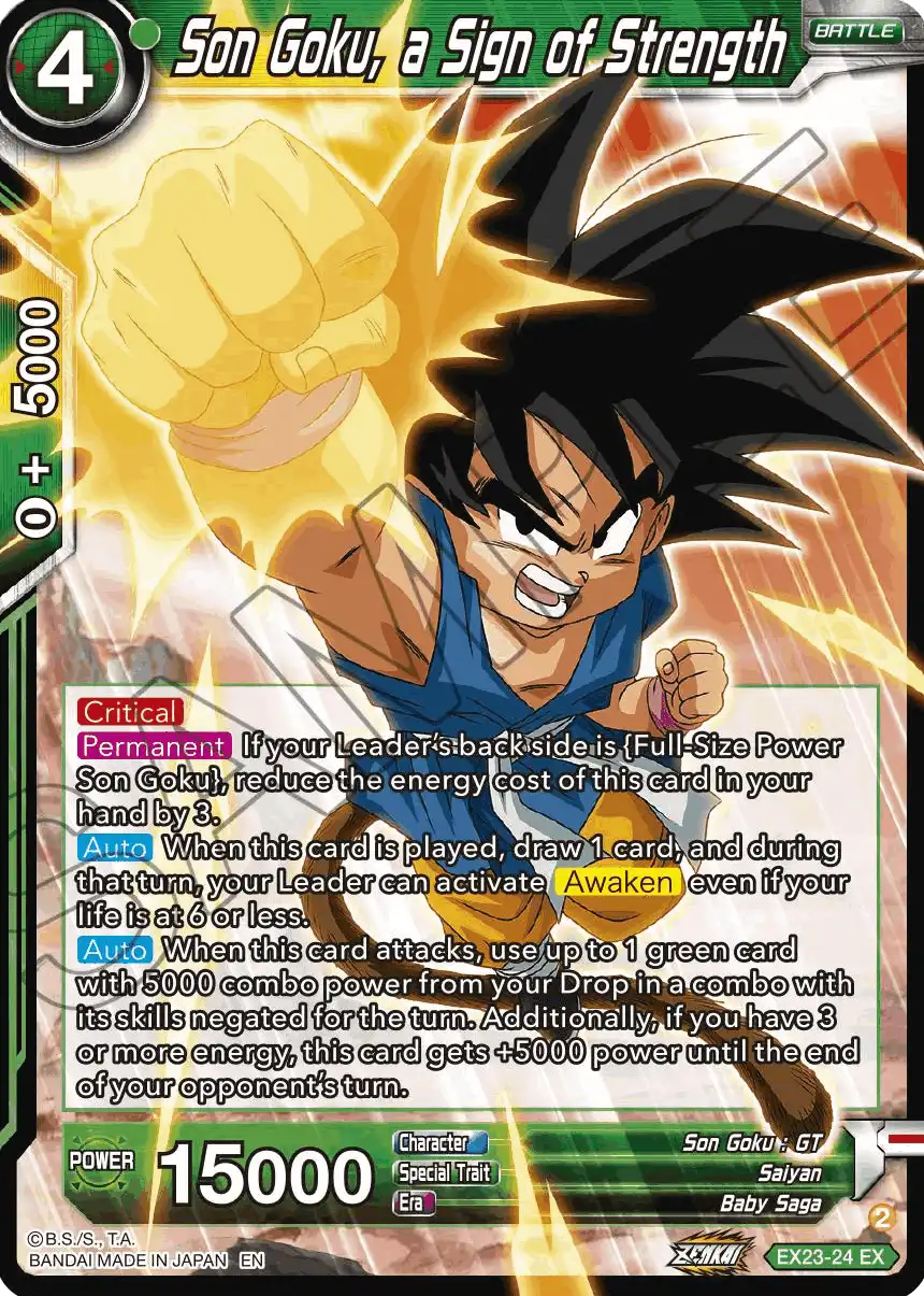 Son Goku, a Sign of Strength