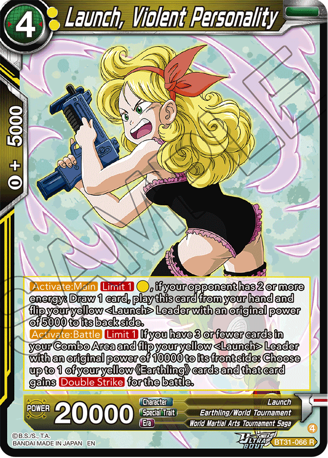 Launch, Violent Personality