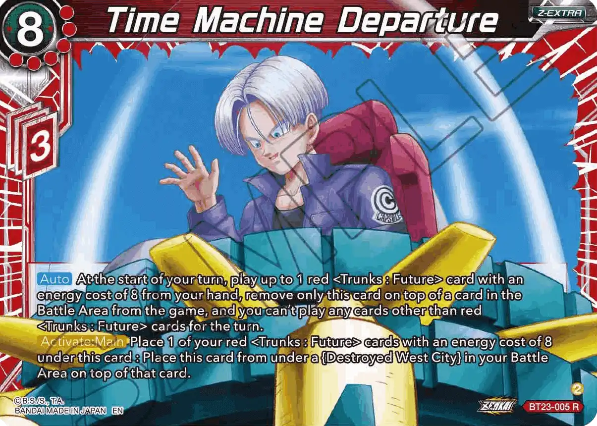 Time Machine Departure