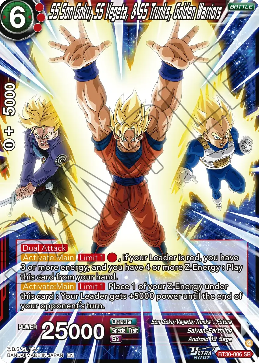 SS Son Goku, SS Vegeta, & SS Trunks, Golden Warriors