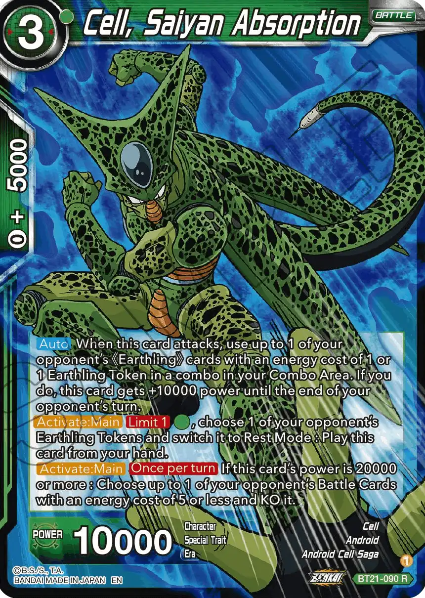 Cell, Saiyan Absorption