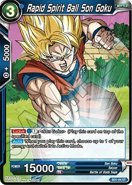 Rapid Spirit Ball Son Goku