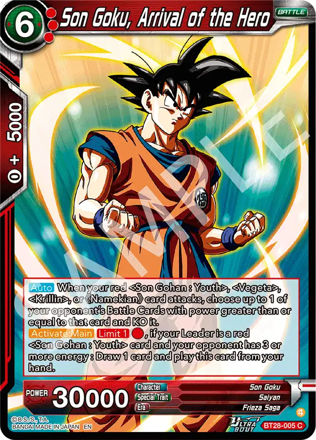 Son Goku, Arrival of the Hero