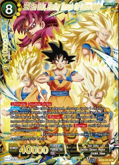 SS4 Son Goku, Blasting Through the Demon Realm