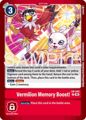 Vermilion Memory Boost!