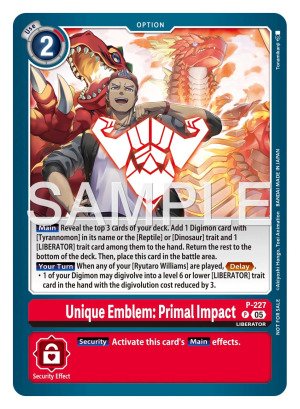 Unique Emblem: Primal Impact