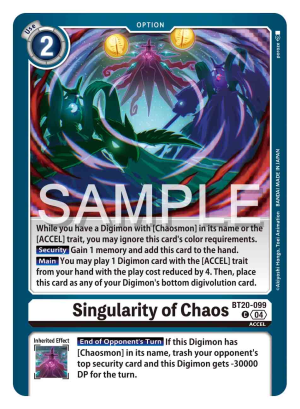 Singularity of Chaos