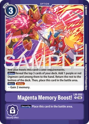 Magenta Memory Boost!
