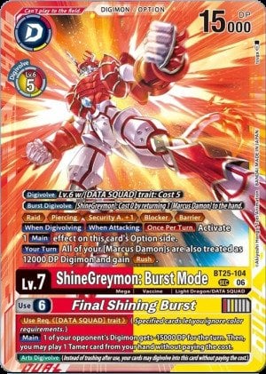 ShineGreymon: Burst Mode